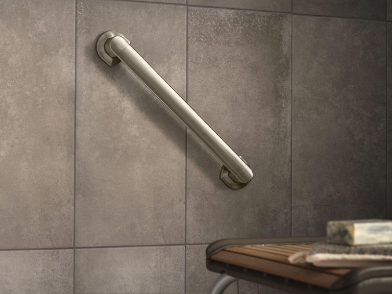 Moen MBHG3818BN Genta 18" Bathroom Grab Bar, Brushed Nickel - Image 2